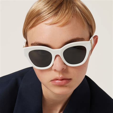 Slate Gray Lenses Miu Glimpse Sunglasses 